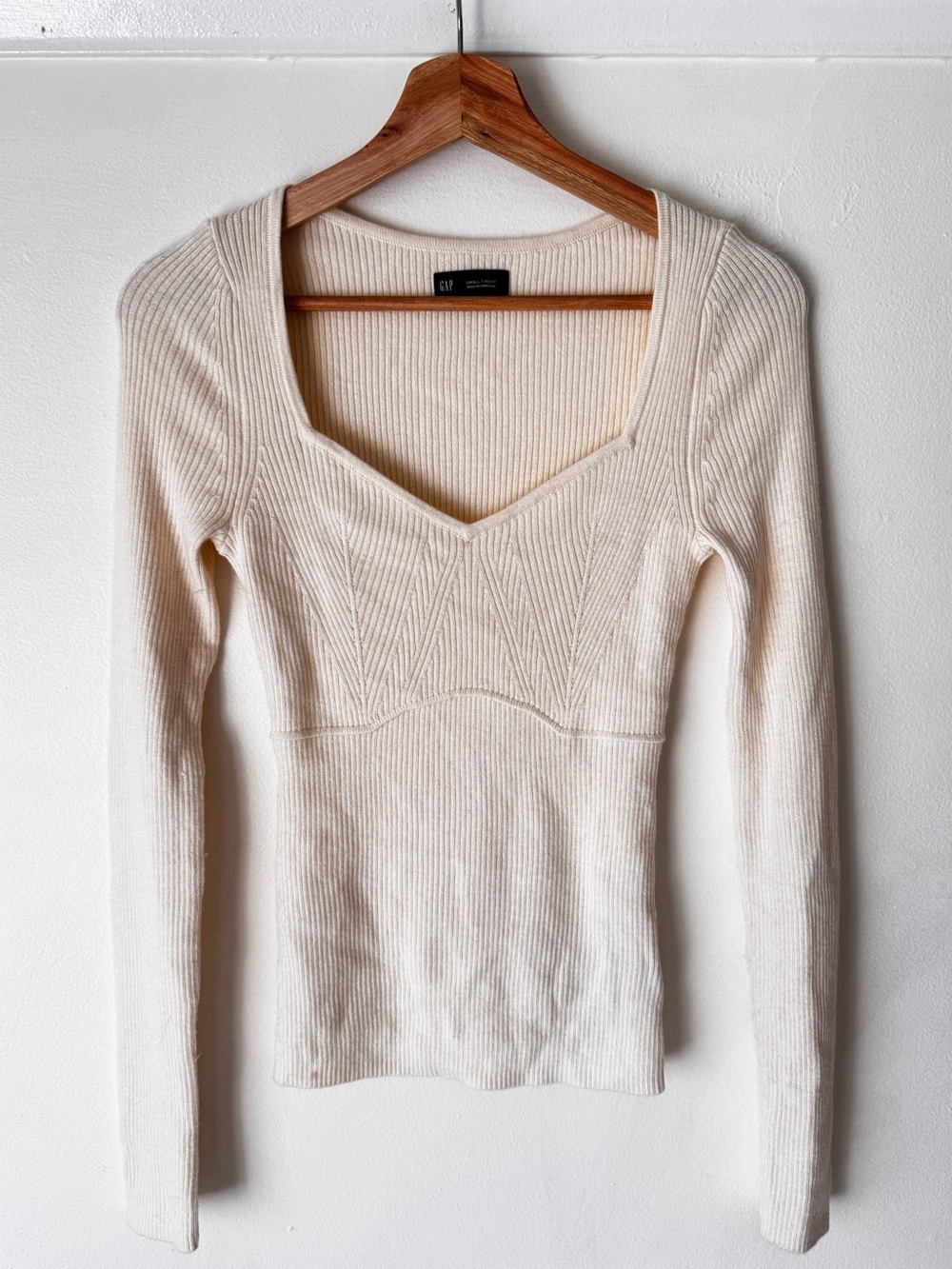 GAP Wool Blend Corset Knit Top